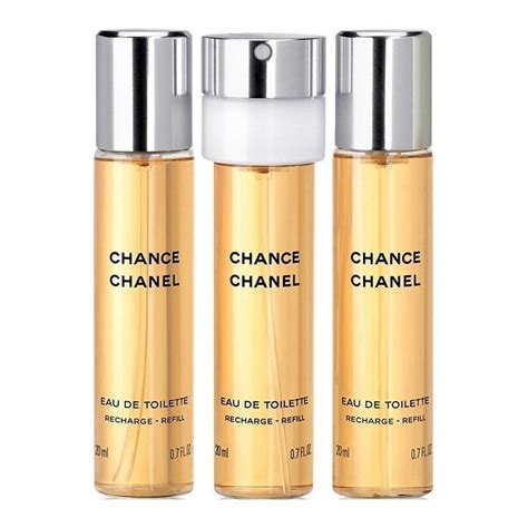 chanel chance twist and spray eau de toilette 3x20ml